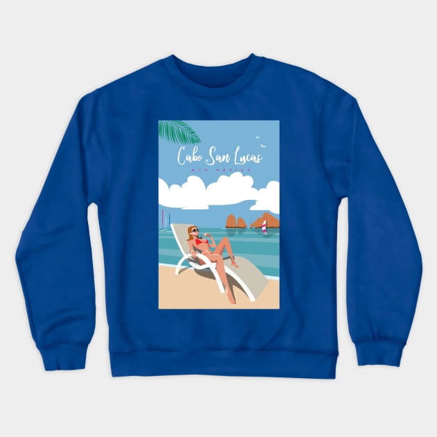 Cabo San Lucas Crewneck Sweatshirt by Sauher